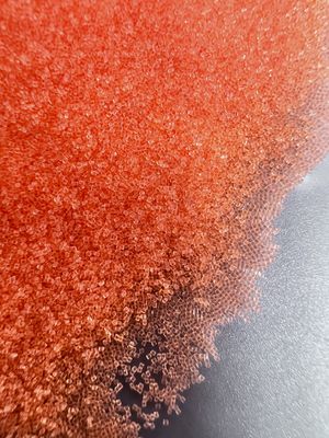 品質  Orange Plastic Blasting Media 0.5mm  Round Polyamide Polishing Sands 工場